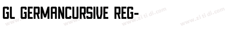 GL GermanCursive Reg字体转换